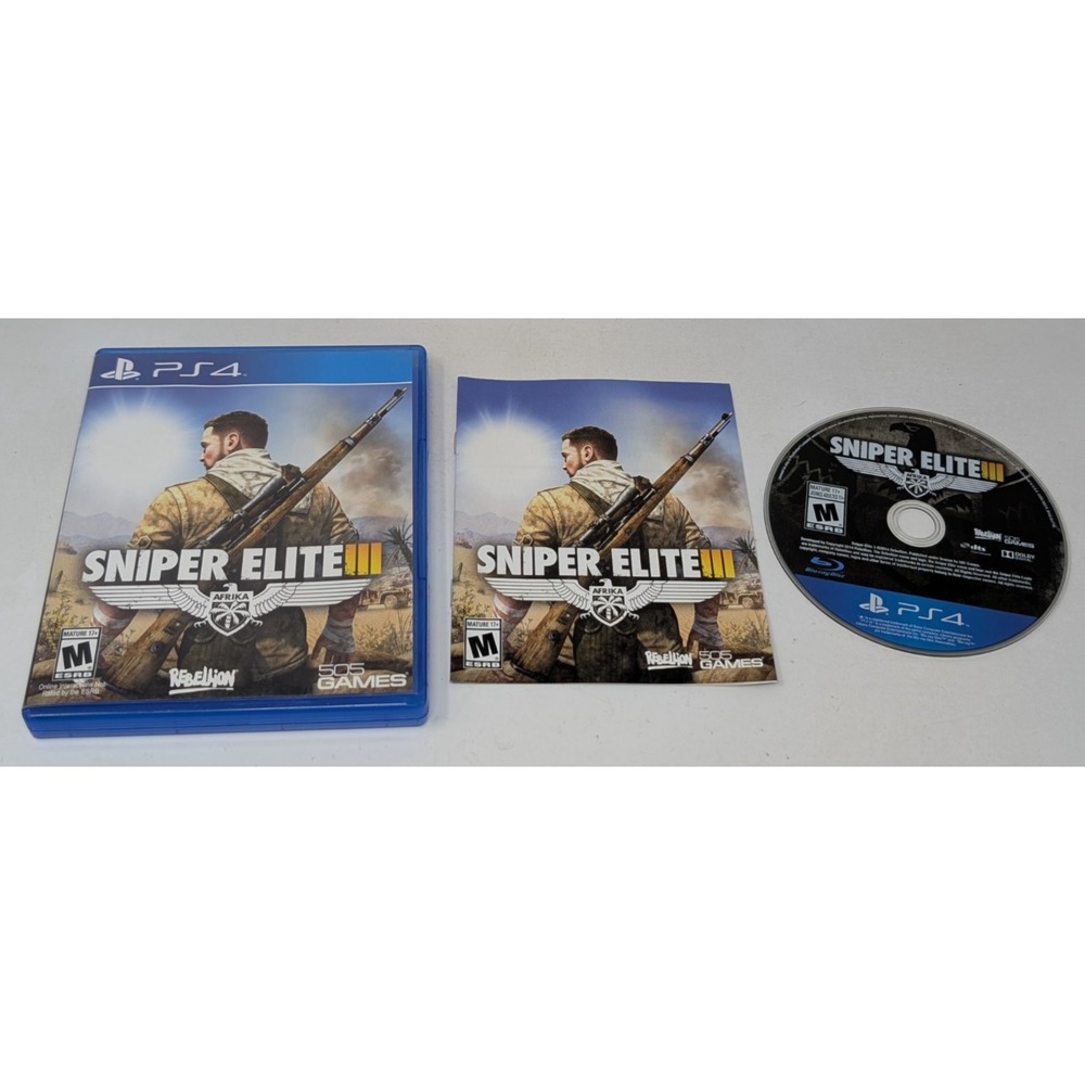Sniper‎ Elite III (Sony PlayStation 4, 2014) Complete Clean CIB